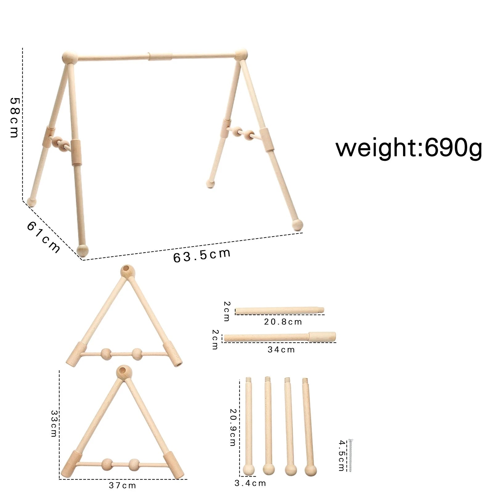 Timber Tots Baby Gym - Just4mini