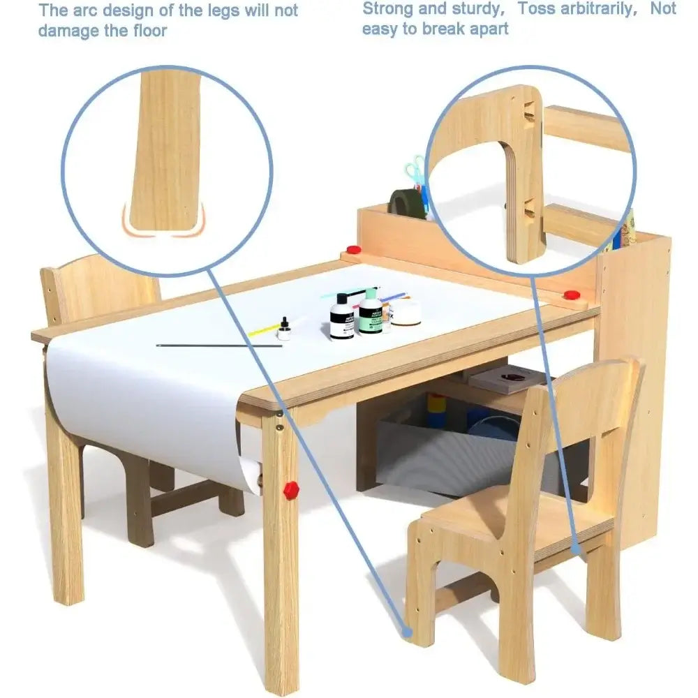 Kids Art Table and 2 Chairs - Just4mini