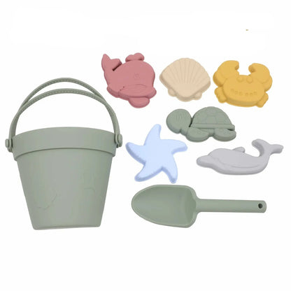 Fun Shapes Silicone Sandbox Set 8pcs - Just4mini