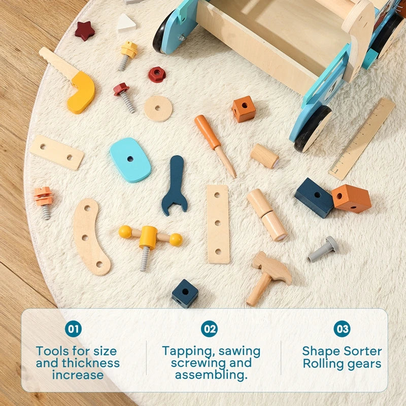 Step by Step Wooden Push Walker