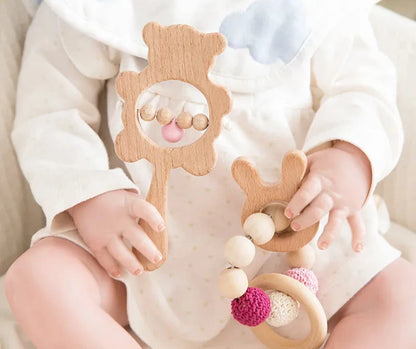 1Set Montessori Baby Rattle - Just4mini