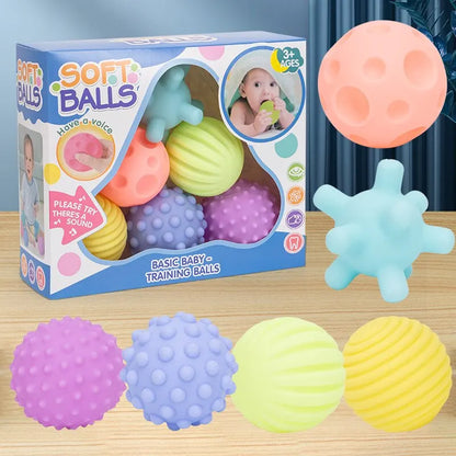 Soft Sensory Balls for Infants 6 PCS