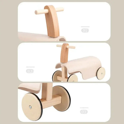 Education Wooden Walker Scooter - Just4mini